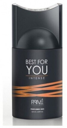 Prive Дезодорант-спрей BEST FOR YOU INTENSE  мужской 250мл - КОЛОРЛОН ВТД Новосибирск