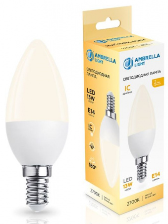 13W Лампа 371313 LED C37 13W IC E14 2700K 175-265V - КОЛОРЛОН ВТД Новосибирск