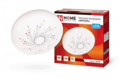 ***24W Led Карусель 4000К 300мм IN HOME Светильник - КОЛОРЛОН ВТД Новосибирск