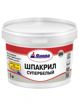 Шпакрил супербелый Д-006 5кг/Евроведро - КОЛОРЛОН ВТД Новосибирск