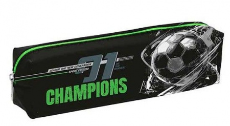 Пенал-косметичка КОКОС 200*50*40 "Champions" 250416 прямоуг.,ПВХ,1отд. - КОЛОРЛОН ВТД Новосибирск