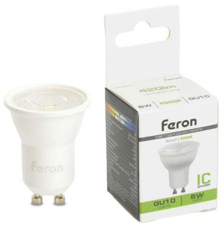 5W 230V GU10 4000K MR11 с линзой 38 градусов, LB-272 - КОЛОРЛОН ВТД Новосибирск