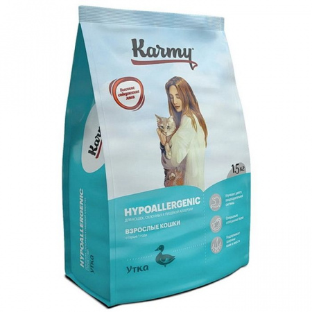Karmy Гипоаллергенный Утка 1,5кг - КОЛОРЛОН ВТД Новосибирск