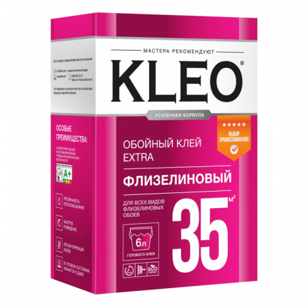 KLEO EXTRA 35, Клей для флизелиновых обоев, сыпучий - КОЛОРЛОН ВТД Новосибирск