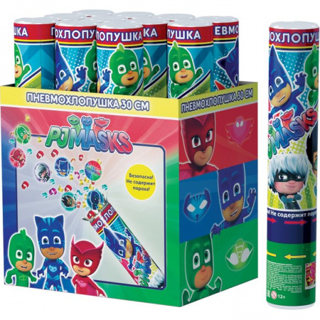 33140Хлопушка "PJ Masks",30 см.(конфетти с героями) - КОЛОРЛОН ВТД Новосибирск