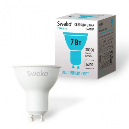 42LED-PAR16-7W-230-4000K-GU10 Лампа - КОЛОРЛОН ВТД Новосибирск