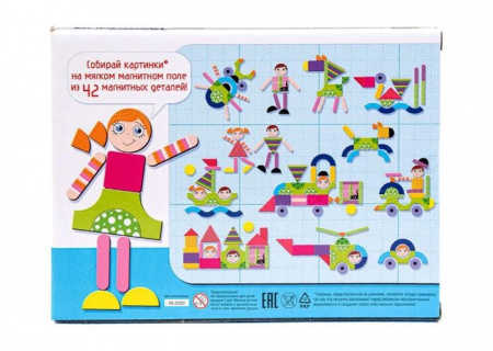 01760ДК Игра магнитная развивающая. Всякая всячина-1, 42 элемента - КОЛОРЛОН ВТД Новосибирск