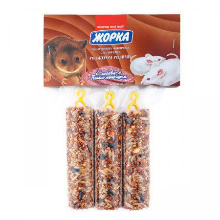 ЖОРКА медовые батончики д/грызунов Салями (3шт) 150г - КОЛОРЛОН ВТД Новосибирск