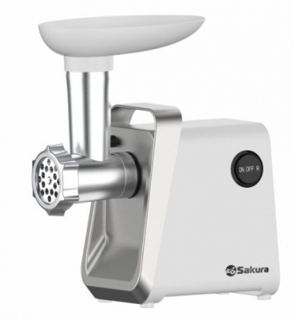 SAKURA Мясорубка SA-6431W 1600Вт реверс +компл нас - КОЛОРЛОН ВТД Новосибирск