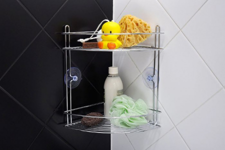 Полка угловая 2 эт. 22x22x35.5 см 212-01 - КОЛОРЛОН ВТД Новосибирск