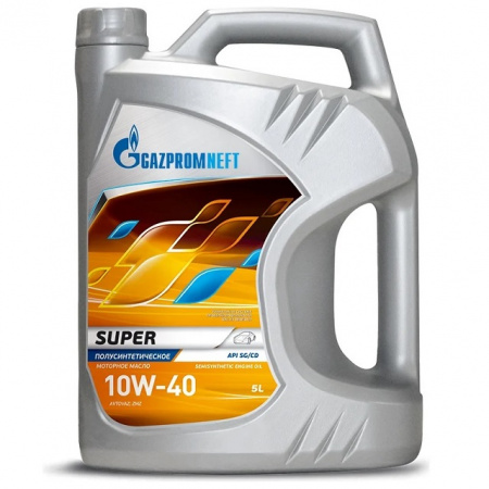 Масло Gazpromneft Super SAE 10w40, API SG/CD п/с 5л - КОЛОРЛОН ВТД Новосибирск