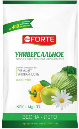 Удобрение Универс. весна/лето гранулы 2.5кг Bona Forte - КОЛОРЛОН ВТД Новосибирск