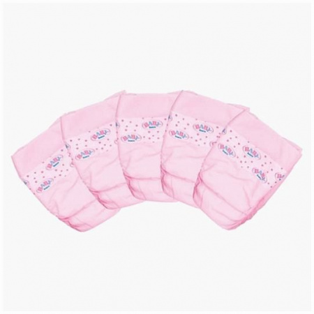 815-816 Игрушка BABY born Памперсы (5 шт.), веш. - КОЛОРЛОН ВТД Новосибирск