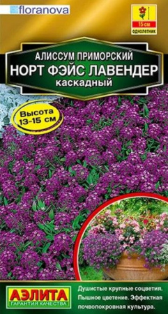 Алиссум Норт Фэйс лавендер 10шт, ампельный (Аэлита) - КОЛОРЛОН ВТД Новосибирск