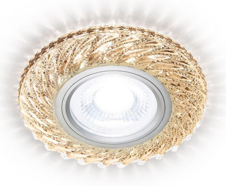 Точка S295 CH/WR хром/прозрачный хрусталь/MR16+3W(LED WARM 3000K) - КОЛОРЛОН ВТД Новосибирск