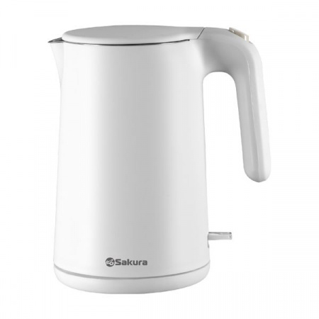 SAKURA Чайник электр SA-2169W Premium (1.5) жемчужный - КОЛОРЛОН ВТД Новосибирск