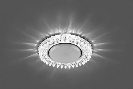 29541 CD4027 20LED*2835 SMD 4000K, GX53, без лампы, прозрачный, хром - КОЛОРЛОН ВТД Новосибирск