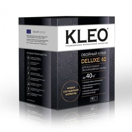 *KLEO DELUXE 40, Клей для эксклюзивных обоев, сыпучий - КОЛОРЛОН ВТД Новосибирск