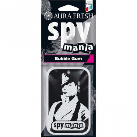 Ароматизатор подвесной сухой AURA FRESH SPY MANIA Bubble Gum - КОЛОРЛОН ВТД Новосибирск