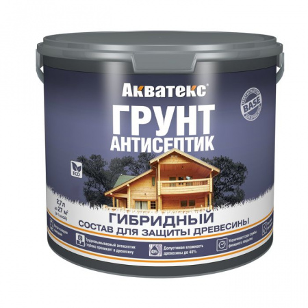 Акватекс Грунт-антисептик ГИБРИДНЫЙ 2,7 л бесцветный - КОЛОРЛОН ВТД Новосибирск