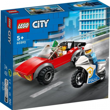 60392 Конструктор LEGO CITY "Полицейская погоня на байке" - КОЛОРЛОН ВТД Новосибирск