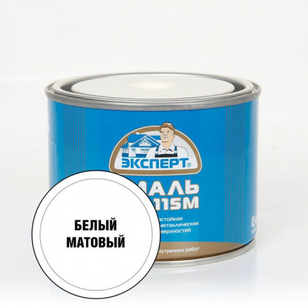 ЭКСПЕРТ Эмаль ПФ-115  мат белая (0,4кг; 12шт) - КОЛОРЛОН ВТД Новосибирск