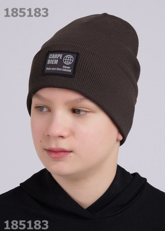 CLEVER 546604ш Шапка детская, 52-54, Т.коричневый - КОЛОРЛОН ВТД Новосибирск