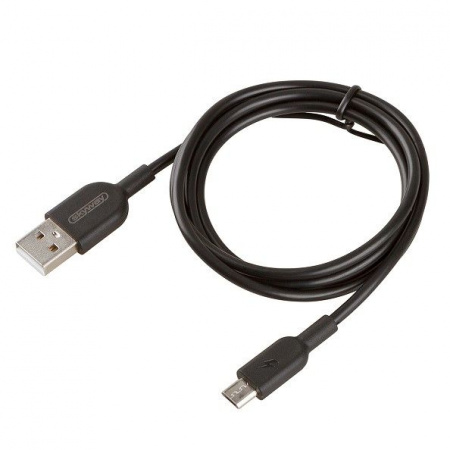 Кабель USB - microUSB 10W SKYWAY черный в пакете 1м - КОЛОРЛОН ВТД Новосибирск