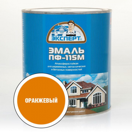 ЭКСПЕРТ Эмаль ПФ-115 глянц оранжевая (2,7кг; 6шт) - КОЛОРЛОН ВТД Новосибирск