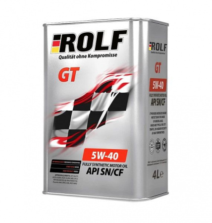 Масло моторное ROLF GT 5W-40, SN/CF 4л синт - КОЛОРЛОН ВТД Новосибирск