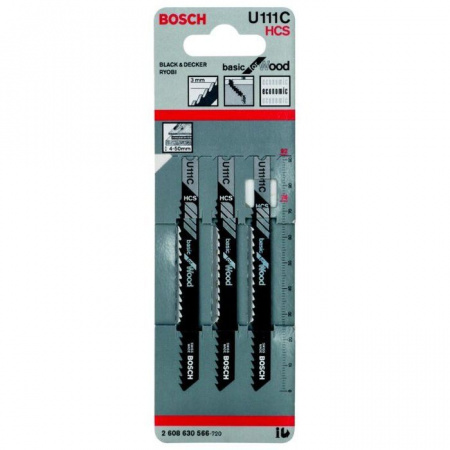 BOSCH Professional3 ЛОБЗИКОВЫЕ ПИЛКИ  U 111 С, HCS 2608630566 - КОЛОРЛОН ВТД Новосибирск