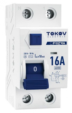 TOKOV УЗО 1P+N 16А AC 10мА 6кА - КОЛОРЛОН ВТД Новосибирск