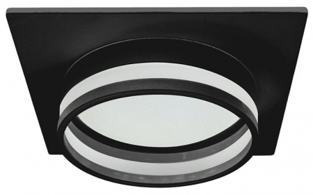 Точка 15W 230V GX53, черный, квадрат, без лампы, DL503 LUNA - КОЛОРЛОН ВТД Новосибирск