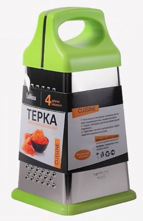 Терка LaDina 4 плоскости, пластмас. руч. (19см) №4000100-11 /48/12 - КОЛОРЛОН ВТД Новосибирск