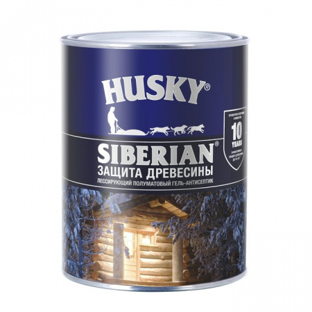 HUSKY SIBERIAN Гель-антисептик полуматовый дуб (0,9л; 6шт) - КОЛОРЛОН ВТД Новосибирск