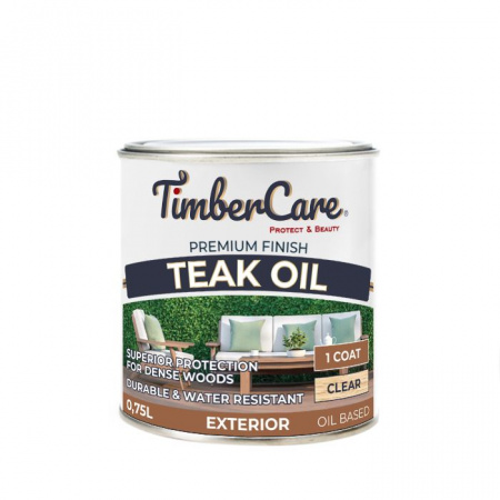 Масло TimberCare 350043 тиковое (цвет: прозрачный), банка 0,75л - КОЛОРЛОН ВТД Новосибирск