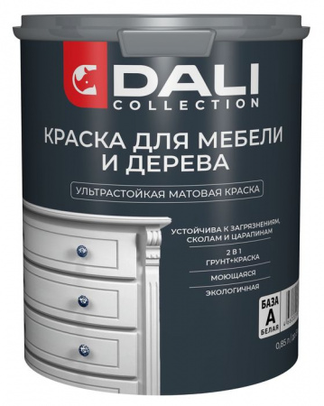 DALI COLLECTION краска для мебели и дерева - 0,85 л, База С - КОЛОРЛОН ВТД Новосибирск