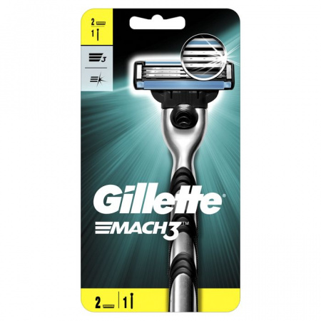 Gillette Mach3 станок+2кассеты для бритья - КОЛОРЛОН ВТД Новосибирск
