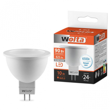 10W Led Wolta MR16 GU5.3 6500К Лампа - КОЛОРЛОН ВТД Новосибирск