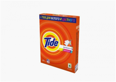 TIDE Авт СМС порошк. для белого и цветного 450г - КОЛОРЛОН ВТД Новосибирск