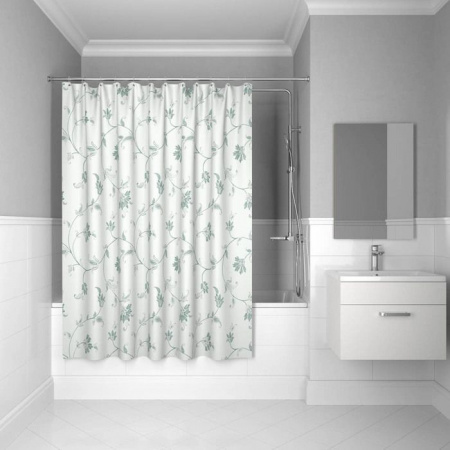 SCID132P, elegant silver, Штора для ванной комнаты, 200*200 см - КОЛОРЛОН ВТД Новосибирск
