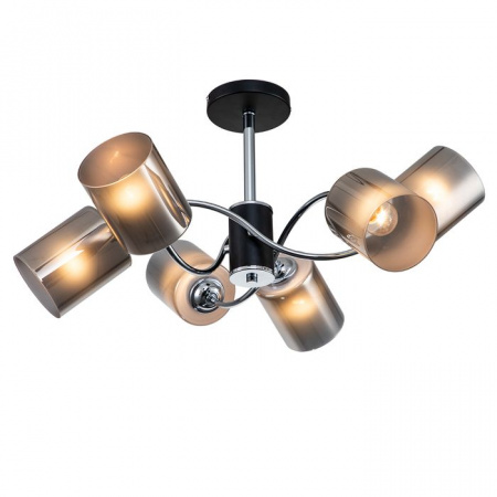 Люстра Escada 661/6PL E27*60W Black/Chrome - КОЛОРЛОН ВТД Новосибирск