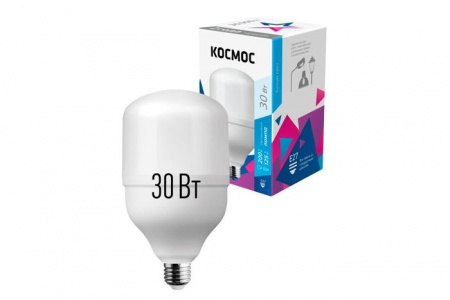 Светодиодная лампа КОСМОС HWLED  30W 220V E27 4500К - КОЛОРЛОН ВТД Новосибирск