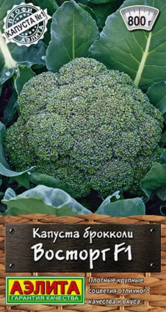 Капуста брокколи Восторг F1 0.1г (Аэлита) цв - КОЛОРЛОН ВТД Новосибирск