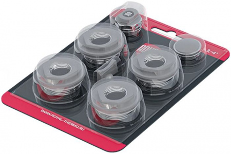 Комплект монтажный Royal Thermo 1”х 3/4" серебристый - КОЛОРЛОН ВТД Новосибирск