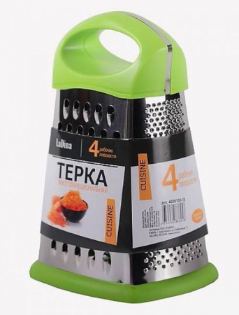 Терка LaDina 4 плоскости, пластмас. руч. (22см) №4000100-10 /72/36 - КОЛОРЛОН ВТД Новосибирск