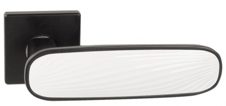 Ручка дверная "PUNTO" SHADE BL/WH-24 черный/белый - КОЛОРЛОН ВТД Новосибирск