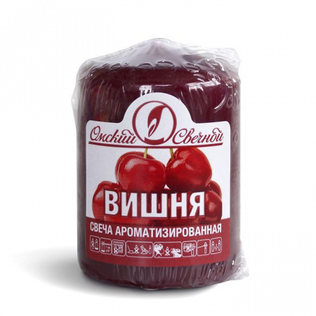 079122 свеча ароматизированная  пеньковая 40х50 "вишня"  - КОЛОРЛОН ВТД Новосибирск