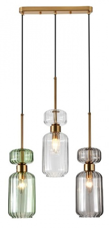 Подвес Escada 1141/3S E14*60W Clear/Green/Smoke - КОЛОРЛОН ВТД Новосибирск