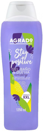 AGRADO гель для ванн и душа Stay Positive, успокаивающе-освежающий 1250мл - КОЛОРЛОН ВТД Новосибирск